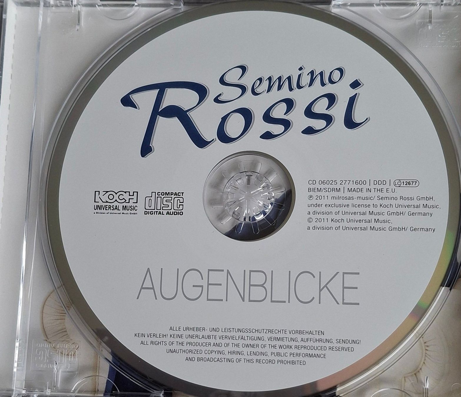 CD: Semino Rossi - Augenblicke – Usato da Reinach BL venduto da Chela04 2