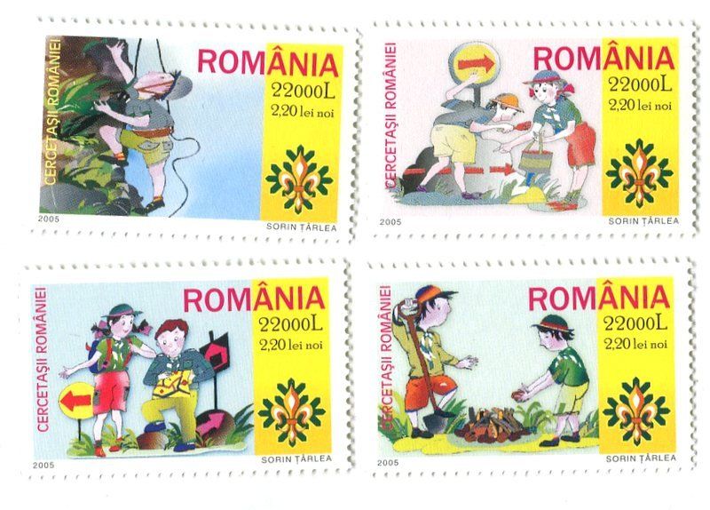 Alle Briefmarken: Briefmarken "Pfadfinder". Rumänien – Neu und originalverpackt aus Basel von Butsch5