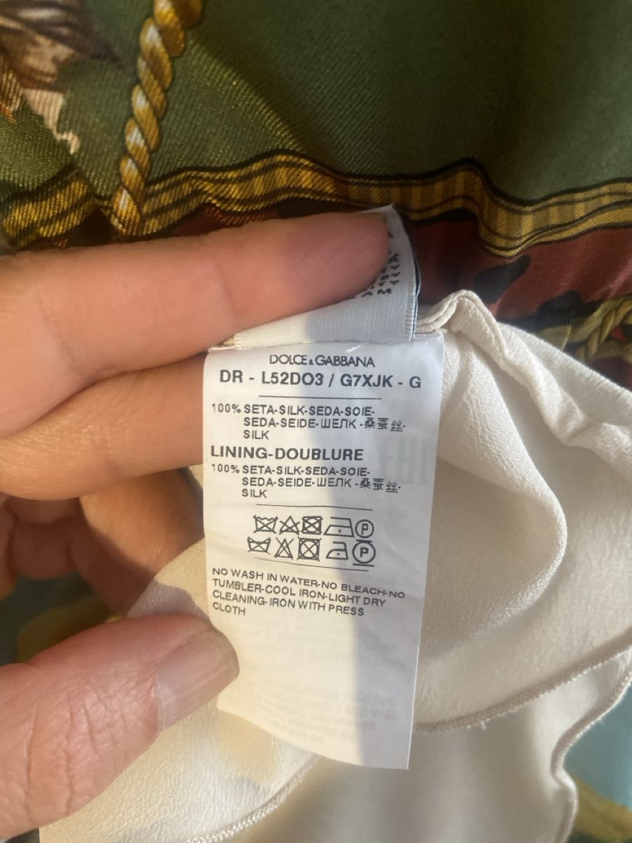 Dolce & Gabbana Kleider: D&G Seidenkleid Herbst Print Gr. 34 – Neu (gemäss Beschreibung) aus Murten von februari 6