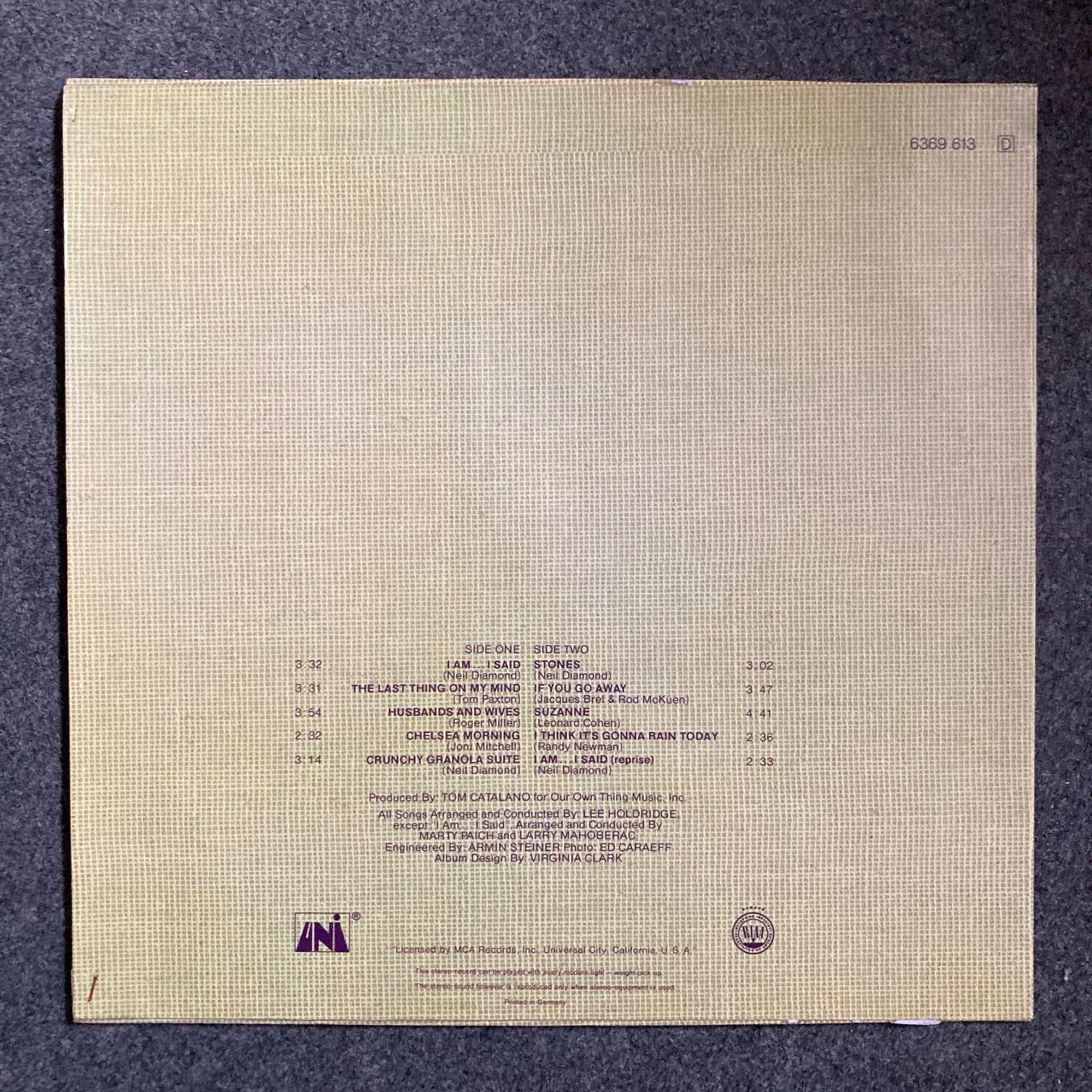 Dischi in vinile: Neil Diamond - Stones -  LP – Usato da dachsen venduto da oheio 1