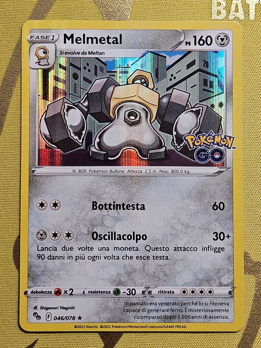 Pokémon Sammelbilder & Trading cards: Pokémon Go - Melmetal 046/078 IT – Gebraucht aus Bellinzona von Pokemarco