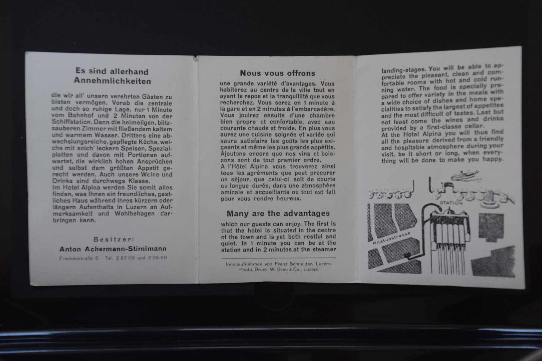 Cartoline postali: AK Luzern, Hotel Alpina – Usato da Luzern venduto da CH2018 1