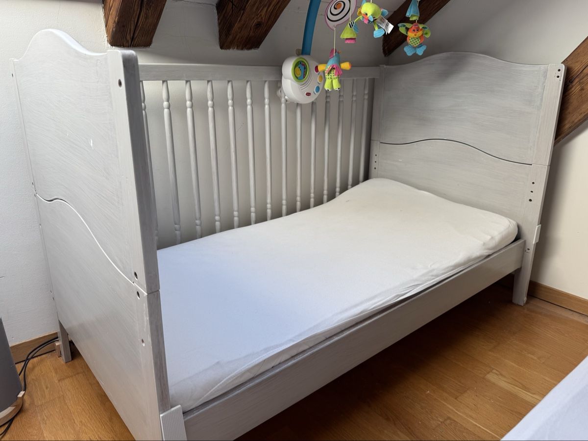 Letti: Cleveres Kinderbett 70x140cm, hellgrau – Usato da Oberrieden venduto da Anirahtak 1