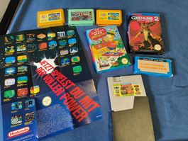 Nintendo NES Spiele Sammlung - Simpsons, Gremlins u.v.m!
