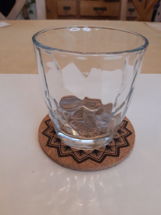 Set De Dessous De Verre En Liège Vintage - Occasion (Quelques Marques D'Usure)