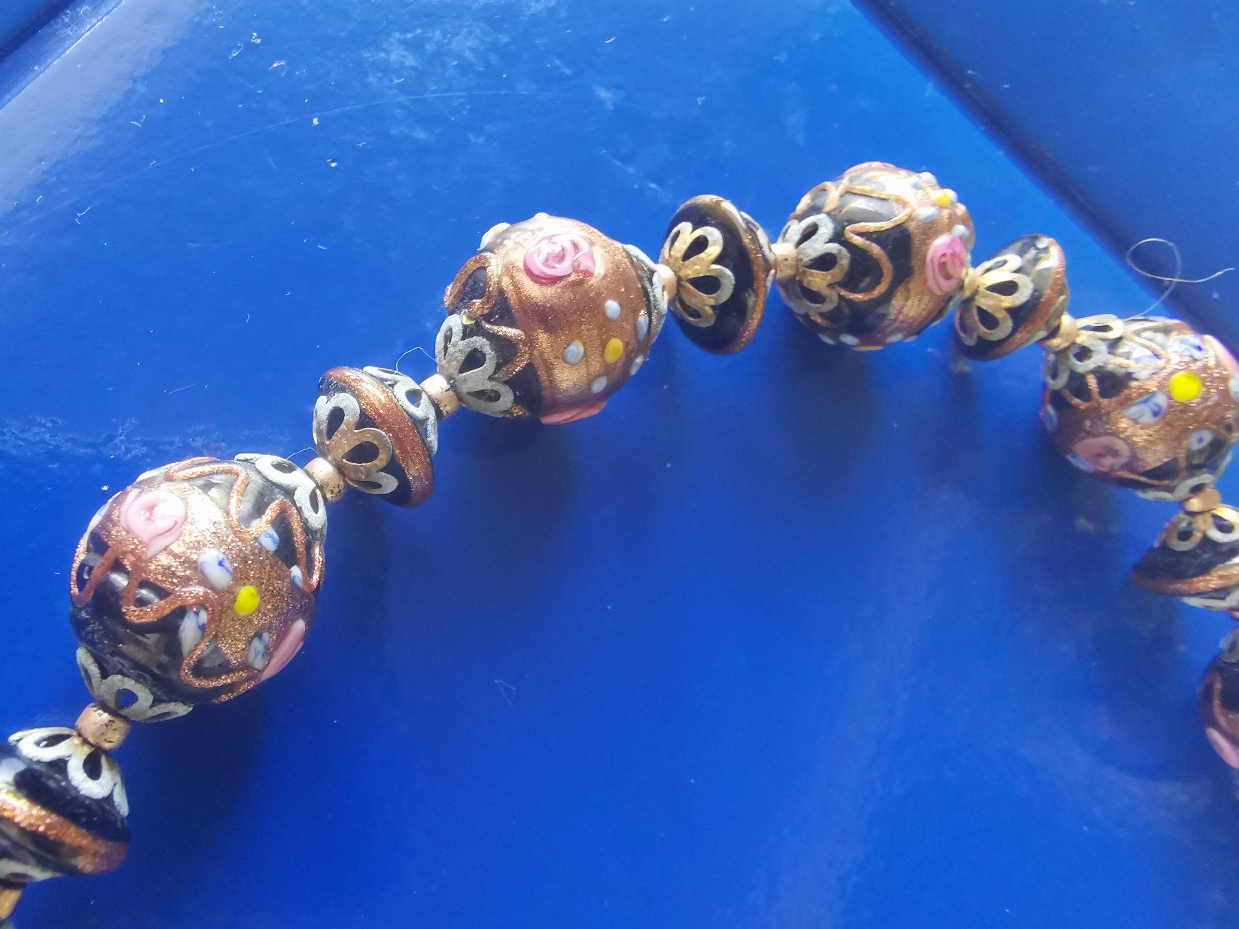 Murano Bicchieri: SUPER SCH. MURANO GLASKETTE AUS DEN 60ERN – Usato da Allschwil venduto da Male54 3