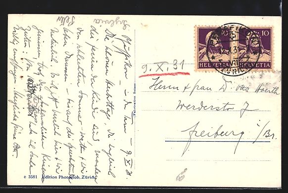 Cartes postales: Pfäffikon, Seestrasse aus der Vogelscha – D'occasion à Berlin par bartko-reher 1