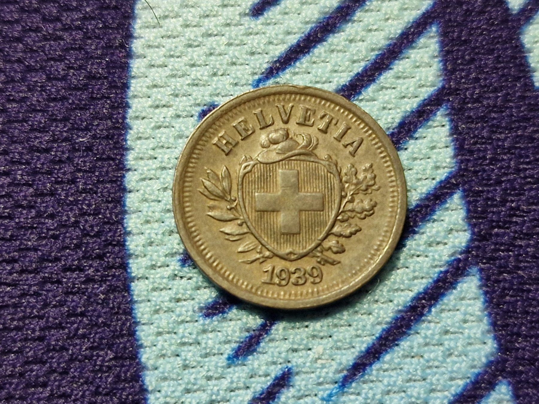 Tutti le monete: 1- Rappen 1939 selten. – Usato da Zürich venduto da Moreira01 1