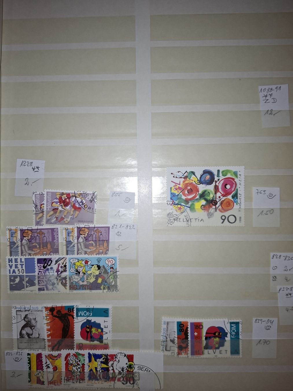 Tous les timbres: Werbemarken / 4 er Blocks / Schweiz  – D'occasion à Balgach par SIMEON27 3