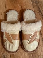 Lammfell Pantoffeln Schlappen Schuhe 37 Stickerei Finken