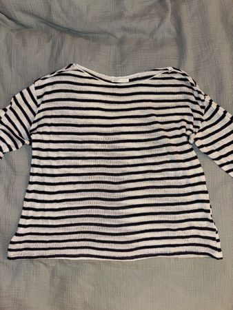 Dünner Pulli von Zara, gestreift, Gr. M