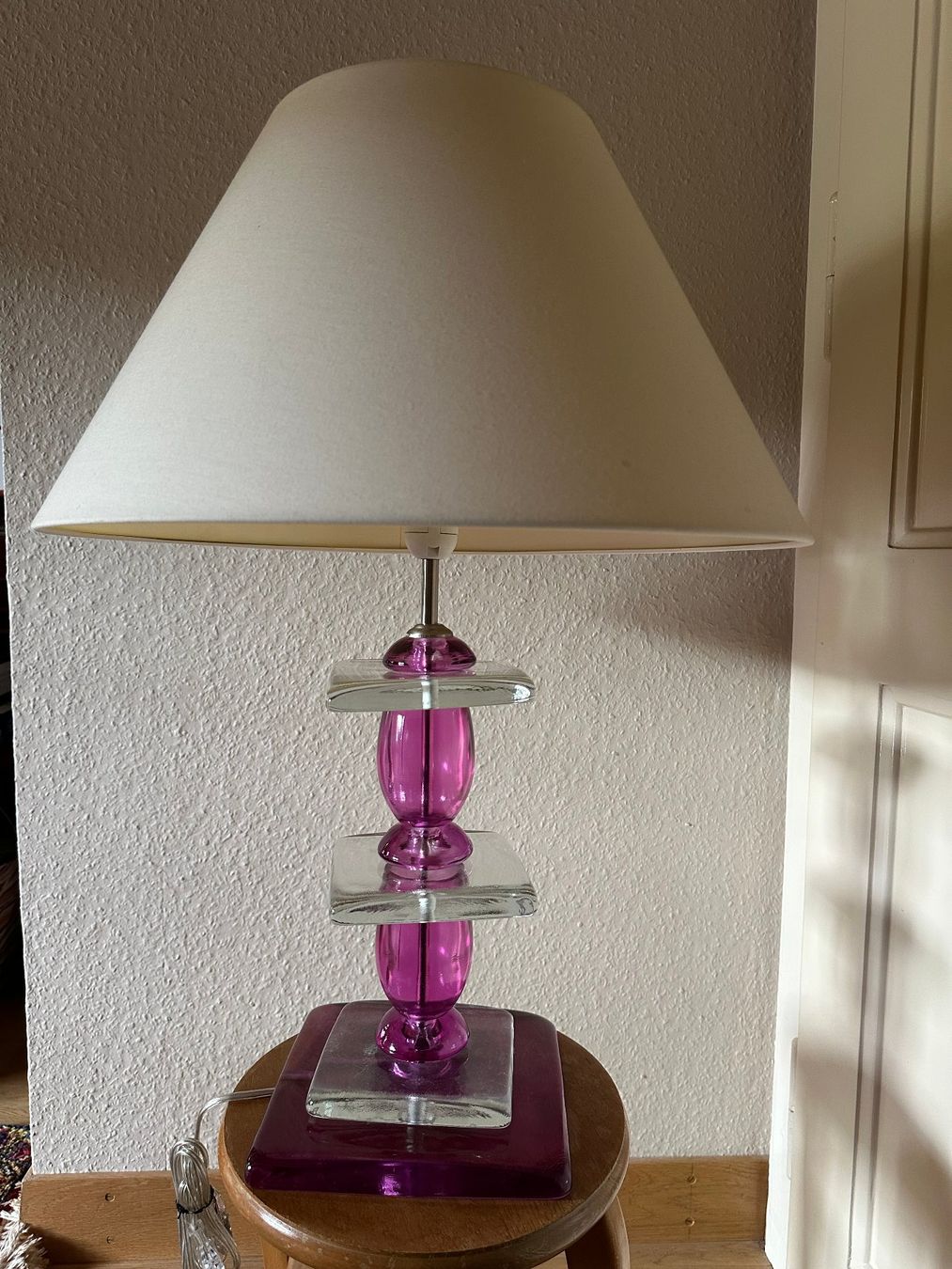Lampen: Lampe de table en verre – Gebraucht aus Ste-Croix von BuffetSC