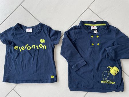 Zwei Shirts Gr 86/92 der Marke Elefanten NEU