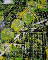 Abstraktes Bild "GEOMETRIC DANDELIONS" 30x24cm