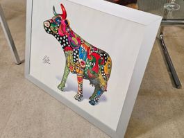 VisualObjekt Cow Print CocoriCow Kuhbild. Druck Poster Kuh