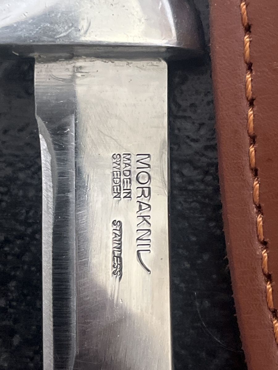 Zubehör: Moraknil Messer mit Lederscheide Hirschhorn Griff Stainless – Gebraucht aus Brienz BE von hey_z9vg 1