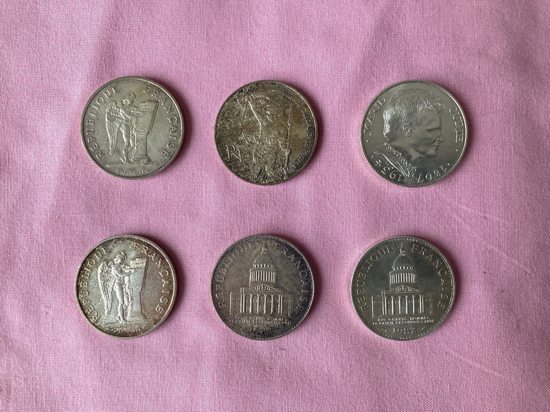 Tutti le monete: 6 pièces en argent à 100.- F Fr. – Usato da Genève venduto da Sagarmatha 1