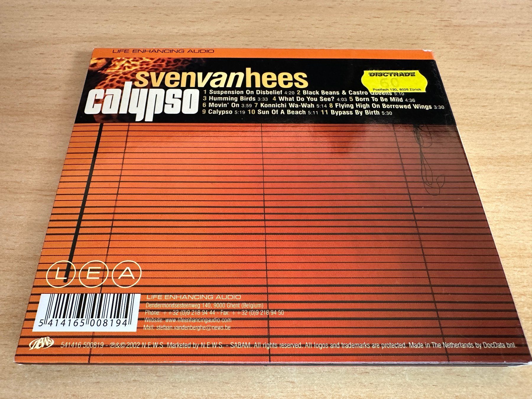 CD: Sven Van Hees – Calypso – Usato da Rikon im Tösstal venduto da Alpenmutz 1