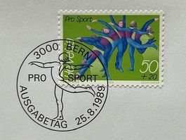 ⛹️ Pro-Sport-Marke 25.VIII.1989 AUSGABETAG: Sport im Verein