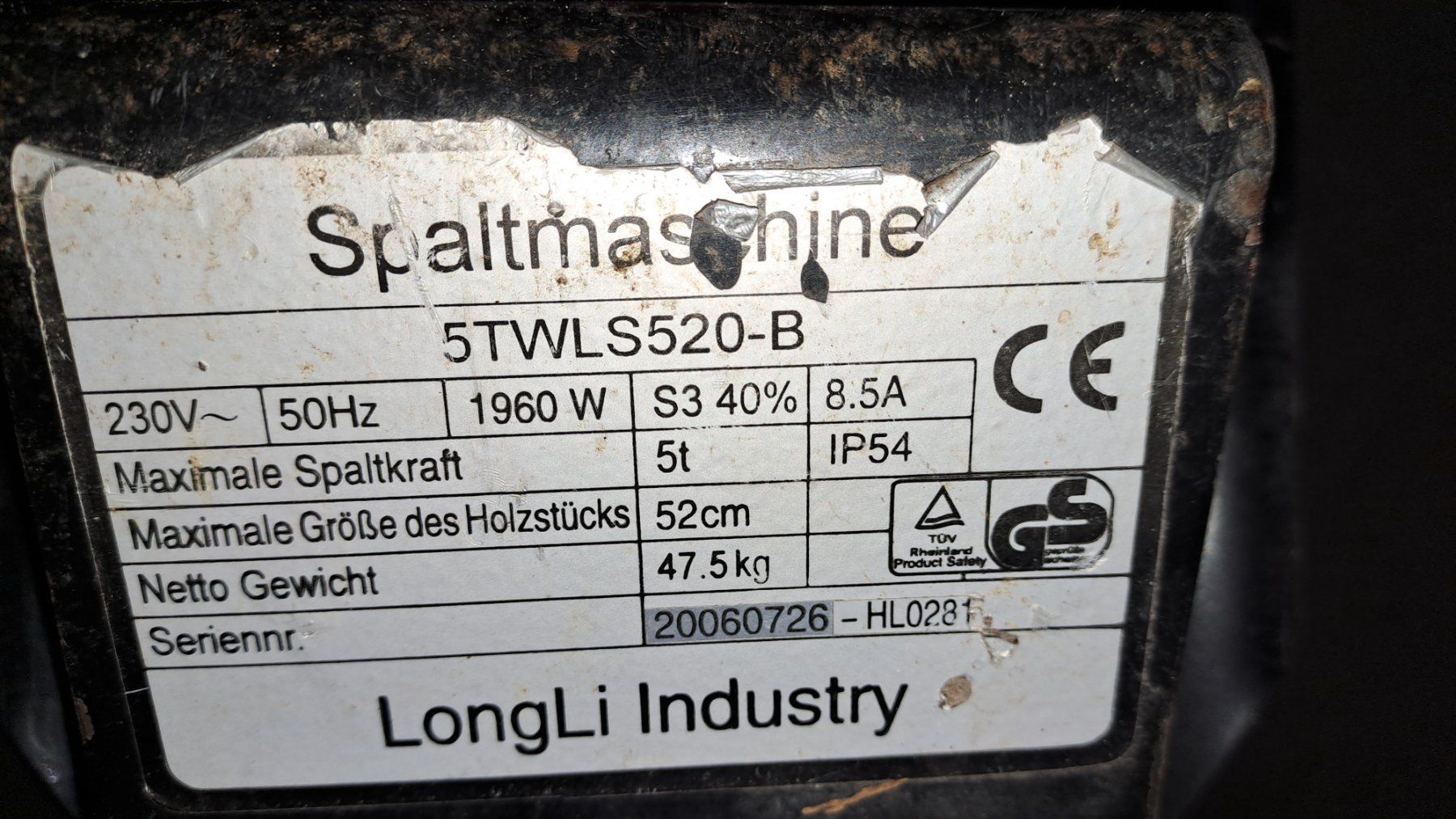 Alle Maschinen: Holzspalter – Gebraucht aus Russikon von 5-rank 2