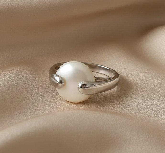 Anelli: Silberring 925 mit Echt Perlen, modern & elegant - Neu – Nuovo e nell'imballaggio originale da Uetikon am See venduto da Coralreef 2
