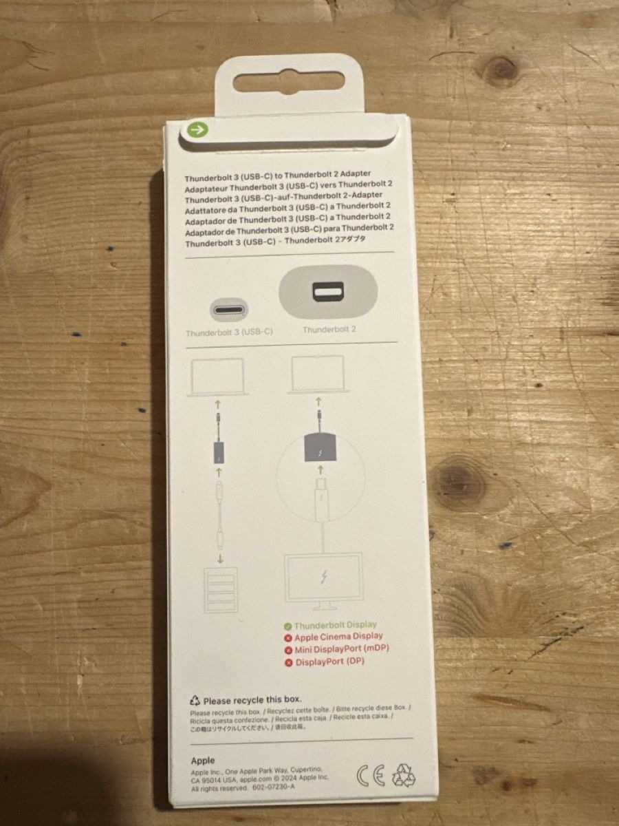 Apple Unità & Adattatore: Thunderbolt 3 USB-C – Usato da Zuerich venduto da Christina.h 1