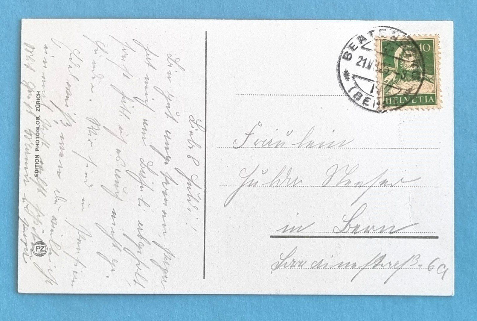 Cartes postales: Beatenberg Bahn - Thunersee Strasse -  1925 – D'occasion à Rothrist par RROENK 1