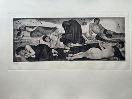 Ferdinand HODLER, grosse Originalheliogravure 1914