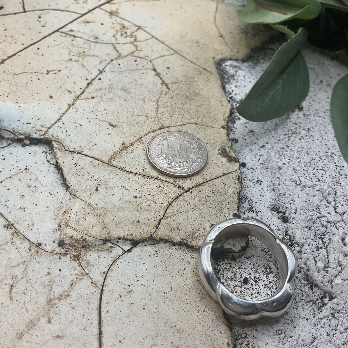Anelli: Silberring, wellenförmig, Gr. 55 – Nuovo (secondo la descrizione) da luzern venduto da Alpendorf1 2