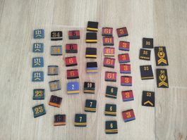 Badges militaires suisses, 47 pièces.