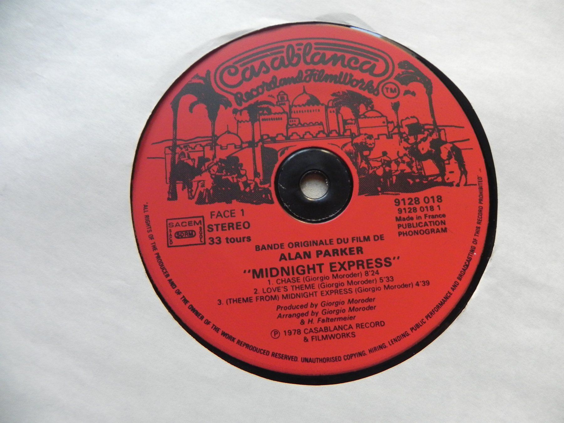 Dischi in vinile: LP Film Soundtrack Midnight Express 1978 Giorgio Moroder – Usato da Siebnen venduto da krimsie 3