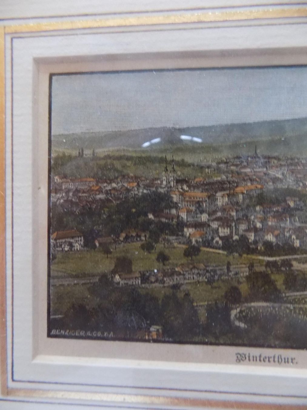 Incisioni: Winterthur Rahmen über Eck vergoldet – Usato da Risch venduto da Rischli15 3