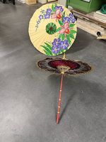 2 dekorative Schirme aus Thailand