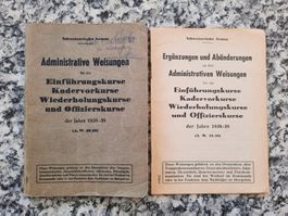Adm. Weisungen für Einführungs- Kader- Wiederholungs- und Of