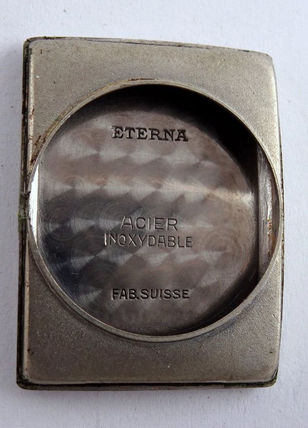 Eterna Orologi: 1940er Vintage Eterna Rectangular mechanisch – Usato da Untersiggenthal venduto da TimeandShine 6