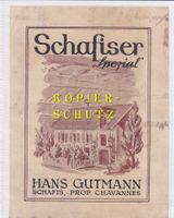 Etikette - Schafiser "Spezial" /bd