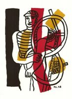 Fernand Léger - Der Radfahrer - Originallithographie