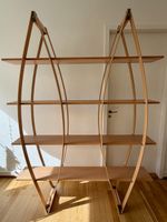 Scaffale design legno struttura ovale come nuovo!