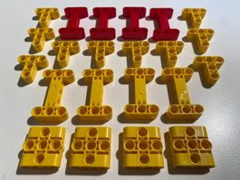 Lego*Technik*Kleinteile*gelb*rot*T115*