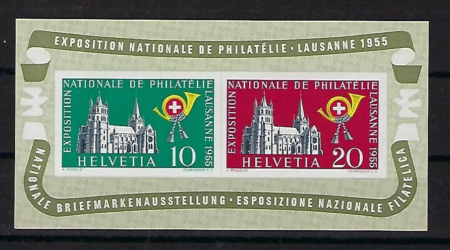 Tutti i francobolli: 1955 Lausanne Block   postfrisch **  15564 – Usato da Lunden venduto da Animus999