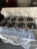 8 x Edelstahl Gastronorm Behälter GN 1/6 -150 BLANCO