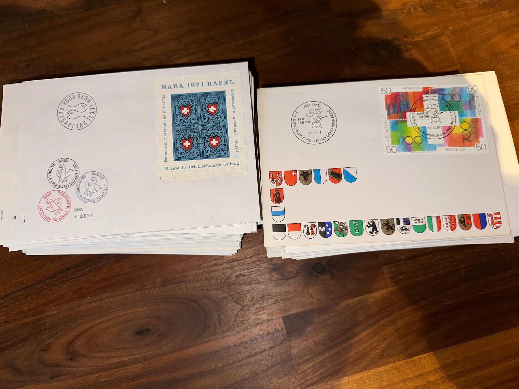 Tutti i francobolli: FDC Ersttagsumschläge ca. 125 Stk. – Usato da Stettfurt venduto da 2442 6