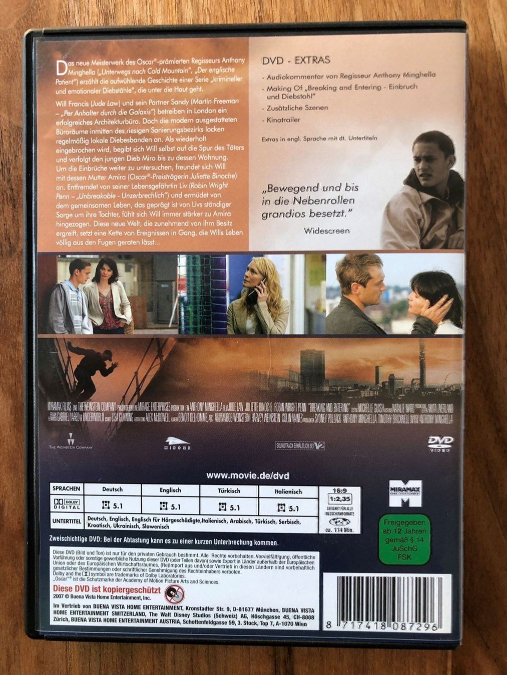 Alle DVDs: DVD Breaking and Entering – Gebraucht aus Belp von brb66 1
