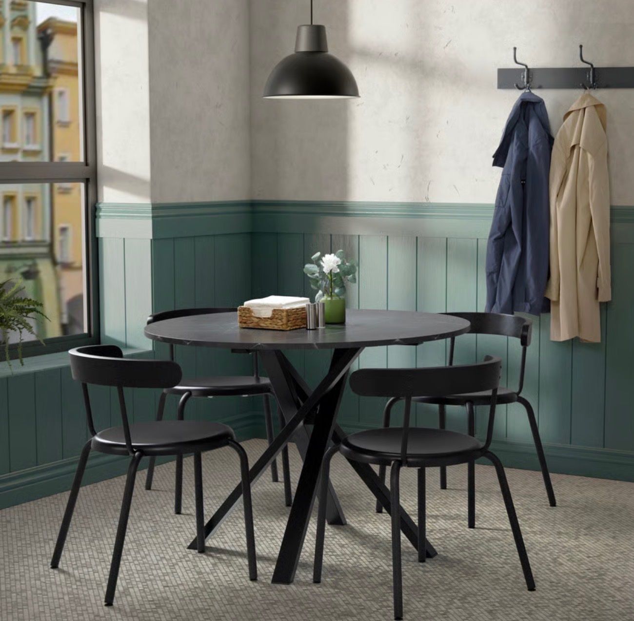 Ikea Set de table et chaises: MARIEDAMM table 105cm and 2 chairs – D'occasion à Murten par api_mwx2 2