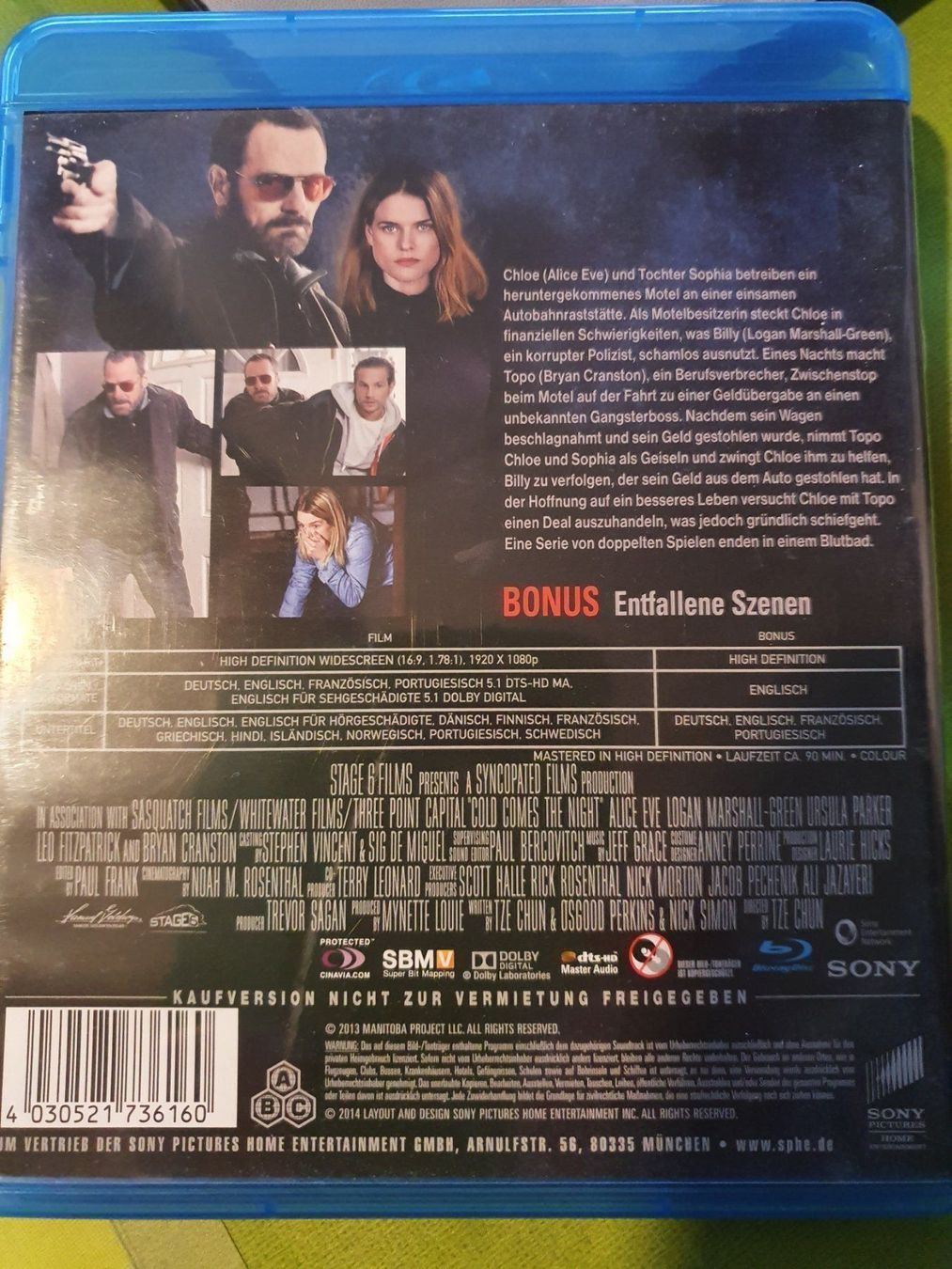 Tutti i DVDs: Blu-ray Cold comes the Night – Usato da Eiken venduto da Lashar 1