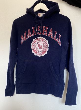 Sweat à capuche Franklin & Marshall bleu marine