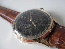 Chronograph Bicompax 18K Gold mit Venus 175 Schaltraduhrwerk
