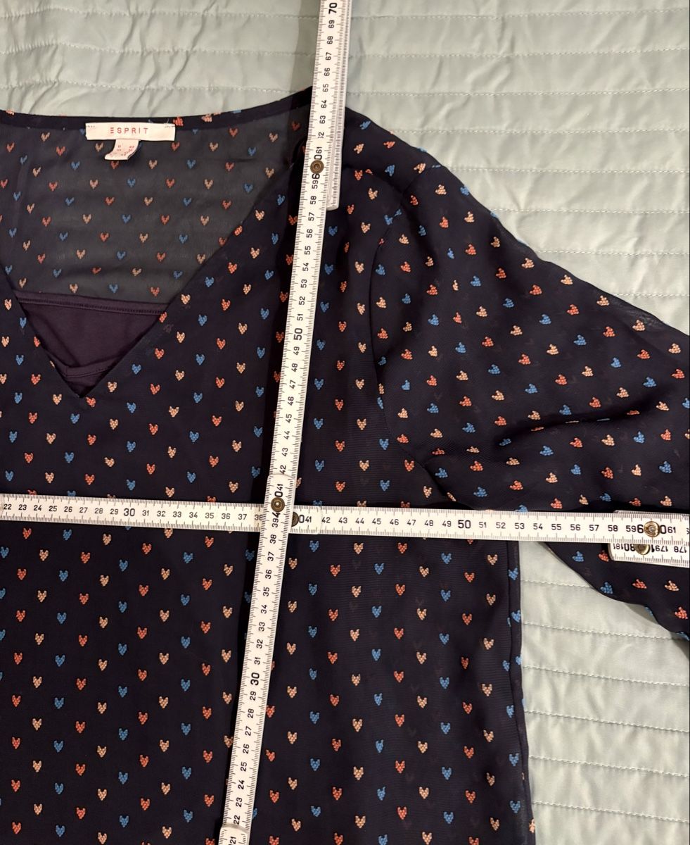 Esprit Camicette: Esprit Bluse mit Herzchenmuster, Grösse 42, Sommerlich! – Usato da Rikon im Tösstal venduto da miarosen 6