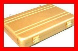Mini Aktenkoffer für Visitenkarten GOLD Suitcase Büro Office