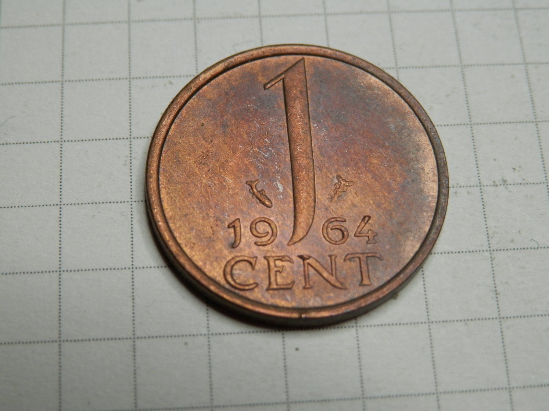 Tutti le monete: Niederlande 1 Cent, 1964 – Usato da Weiach venduto da weiach81 1